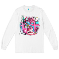 White dental elements and cancer with cowhide and leopard Long Sleeve Tee - AdoDesignShop
