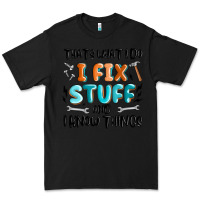 Black thats what i do i fix stuff and i know things Premium Tee - MaliasSmallBusiness