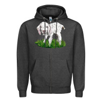 Charcoal Heather Baby Angora Goat Zipper Hoodie - LillyAllenDesigns