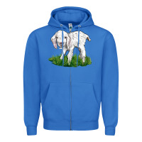 True Royal Baby Angora Goat Zipper Hoodie - LillyAllenDesigns