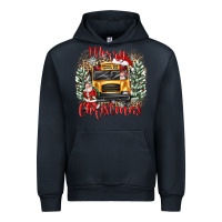 Navy merry christmas school bus Urban Hoodie - texasbilliewilder