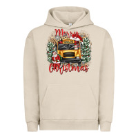Merry Christmas School Bus Urban Hoodie | Teevron