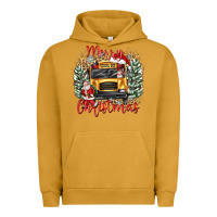 Pigment Peanut Butter merry christmas school bus Urban Hoodie - texasbilliewilder