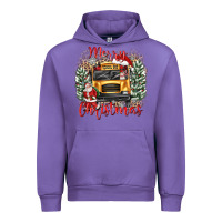 Tulip merry christmas school bus Urban Hoodie - texasbilliewilder