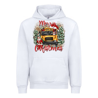 White merry christmas school bus Urban Hoodie - texasbilliewilder