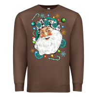 Chestnut Western Santa Christmas Premium Sweatshirt - NancyCooperArtShop