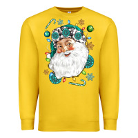 Lemon Western Santa Christmas Premium Sweatshirt - NancyCooperArtShop