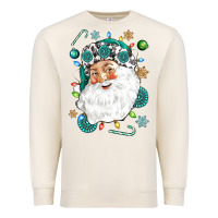 Sandshell Western Santa Christmas Premium Sweatshirt - NancyCooperArtShop
