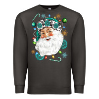Smoke Western Santa Christmas Premium Sweatshirt - NancyCooperArtShop