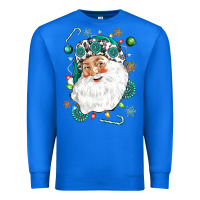 True Royal Western Santa Christmas Premium Sweatshirt - NancyCooperArtShop