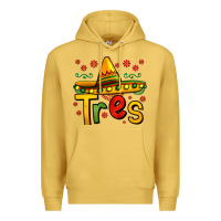 Antique Gold tres my third mexican birthday Premium Hoodie - Jasminsmagicworld