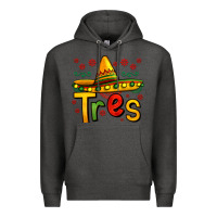 Charcoal Heather tres my third mexican birthday Premium Hoodie - Jasminsmagicworld