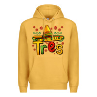 Mustard tres my third mexican birthday Premium Hoodie - Jasminsmagicworld