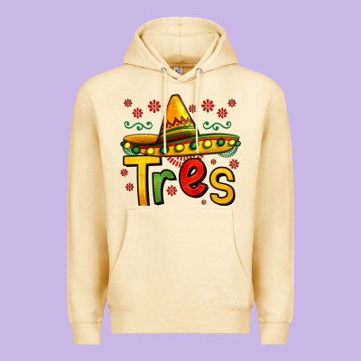 Tres My Third Mexican Birthday Premium Hoodie Designed By Jasminsmagicworld