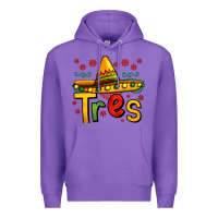 Purple tres my third mexican birthday Premium Hoodie - Jasminsmagicworld