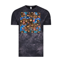 Cloud Black 4th of juky veteran boots seamless pattern Vintage Tee - HRA Design Shop