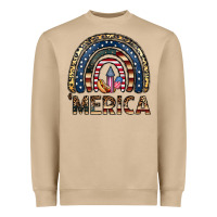 Mushroom merica rainbow Heavyweight Sweatshirt - CowhideDigitalArt