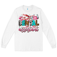 White dental assistant Long Sleeve Tee - AdoDesignShop