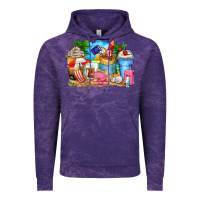Cloud Purple travel coffee cups Vintage Hoodie - Zillion Design Studio