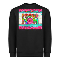 Black proud mom Heavyweight Sweatshirt - HRA Design Shop