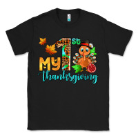 Black my first thanksgiving with turkey Classic Tee - AdoDesignShop