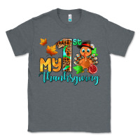 Charcoal Heather my first thanksgiving with turkey Classic Tee - AdoDesignShop