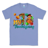 Colony Blue my first thanksgiving with turkey Classic Tee - AdoDesignShop