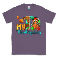 Lavender my first thanksgiving with turkey Classic Tee - AdoDesignShop