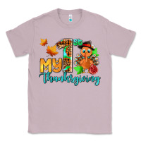 Lilac my first thanksgiving with turkey Classic Tee - AdoDesignShop