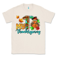Natural my first thanksgiving with turkey Classic Tee - AdoDesignShop