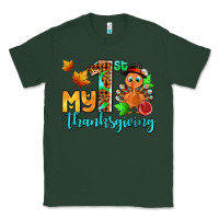 Sports Green my first thanksgiving with turkey Classic Tee - AdoDesignShop