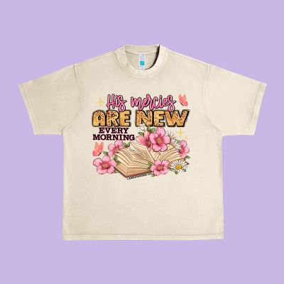 His Mercies Are New Every Morning Lamentations 3 2 Urban Heavy Tee Designed By Jahusdesignshop