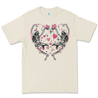 Bone valentines day skeleton Premium Tee - MaliasSmallBusiness