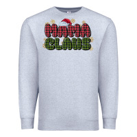Heather Grey mama claus Premium Sweatshirt - MaliasSmallBusiness