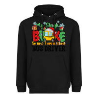 Black my sleigh broke so now i am a school bus driver Heavyweight Hoodie - MaliasSmallBusiness