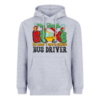 Heather Grey my sleigh broke so now i am a school bus driver Heavyweight Hoodie - MaliasSmallBusiness