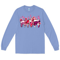 Colony Blue cancer ribbon with teeth Long Sleeve Tee - AdoDesignShop