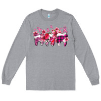 Heather Grey cancer ribbon with teeth Long Sleeve Tee - AdoDesignShop