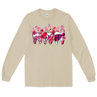 Mushroom cancer ribbon with teeth Long Sleeve Tee - AdoDesignShop
