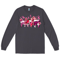 Smoke cancer ribbon with teeth Long Sleeve Tee - AdoDesignShop