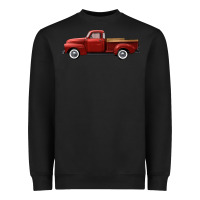 Black western red truck right side view Heavyweight Sweatshirt - FaDigitalArtStudio