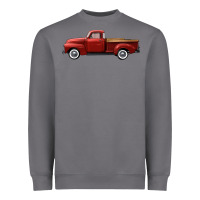 Storm western red truck right side view Heavyweight Sweatshirt - FaDigitalArtStudio