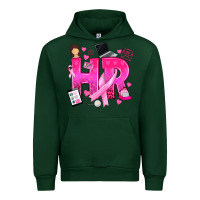 Forest Green breast cancer hr human resources Urban Hoodie - texasbilliewilder
