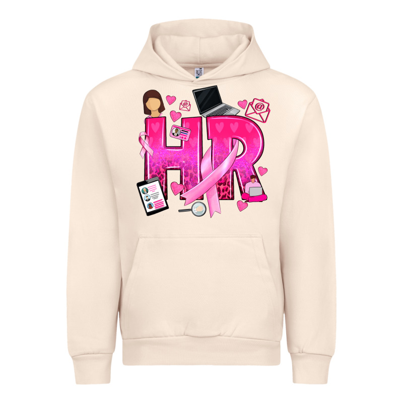 Breast Cancer Hr Human Resources Urban Hoodie by texasbilliewilder | Teevron