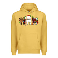 Antique Gold Christmas teeth dentist Premium Hoodie - Jasminsmagicworld