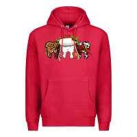 Cardinal Christmas teeth dentist Premium Hoodie - Jasminsmagicworld