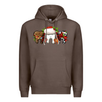 Coffee Christmas teeth dentist Premium Hoodie - Jasminsmagicworld