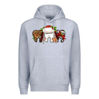 Heather Grey Christmas teeth dentist Premium Hoodie - Jasminsmagicworld