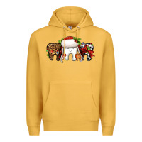 Mustard Christmas teeth dentist Premium Hoodie - Jasminsmagicworld