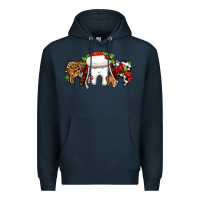 Navy Christmas teeth dentist Premium Hoodie - Jasminsmagicworld